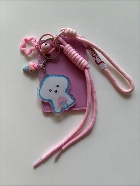 Maltese Lanyard Card Holder with Charms